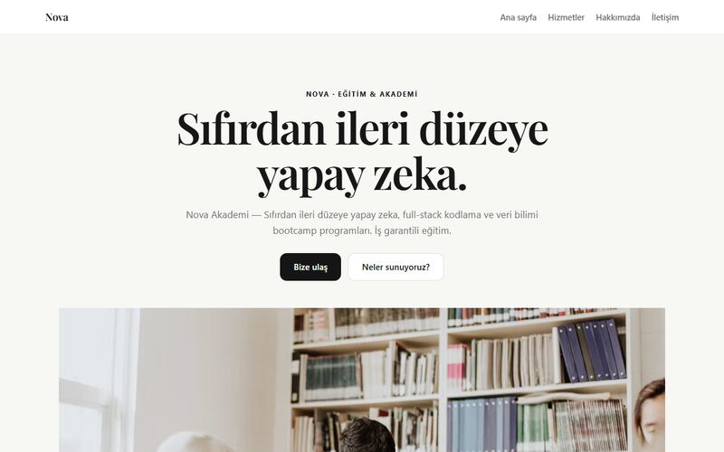 Nova örnek sitesi