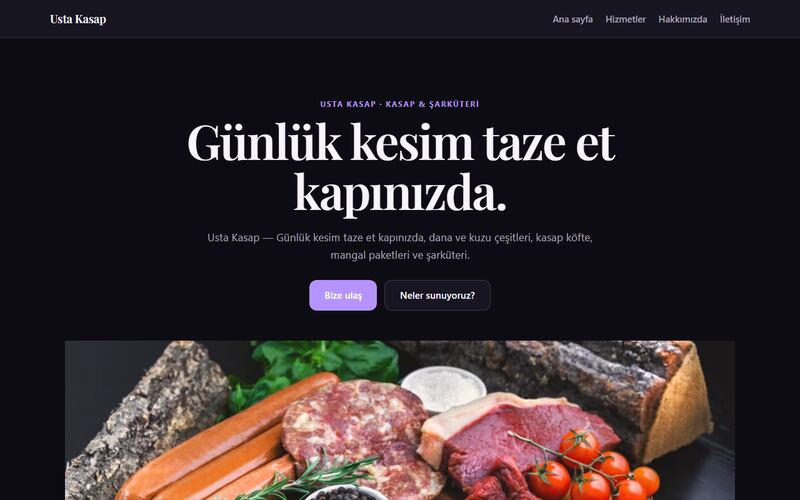 Usta Kasap örnek sitesi
